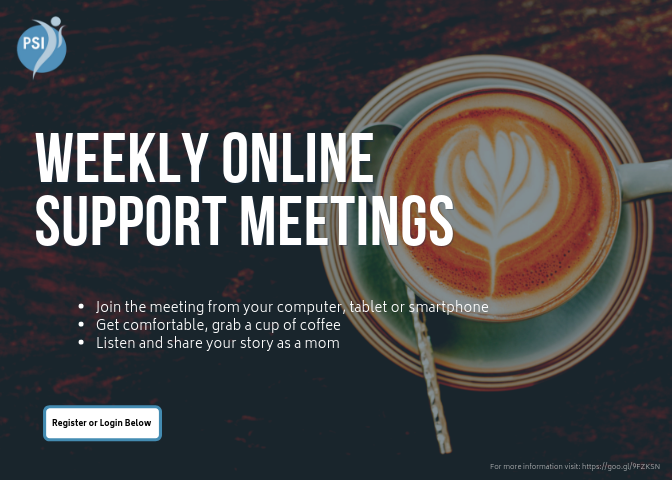 weekly online support meetings