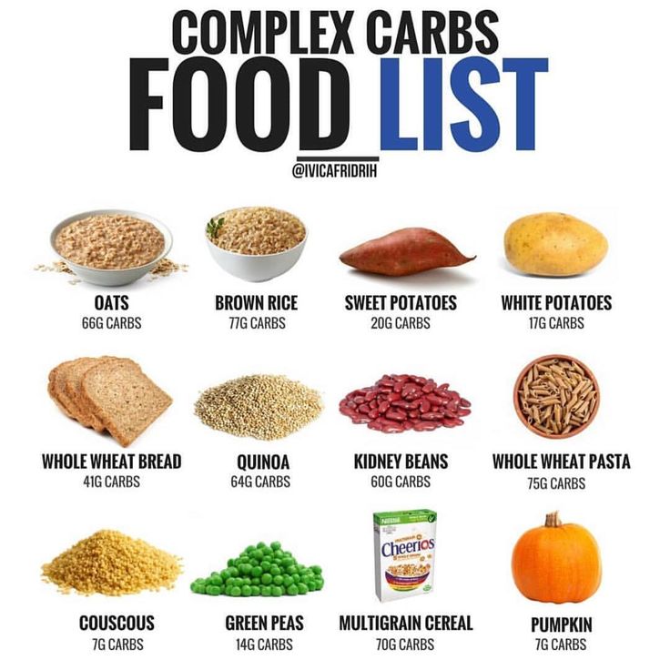 complex carbs food liust